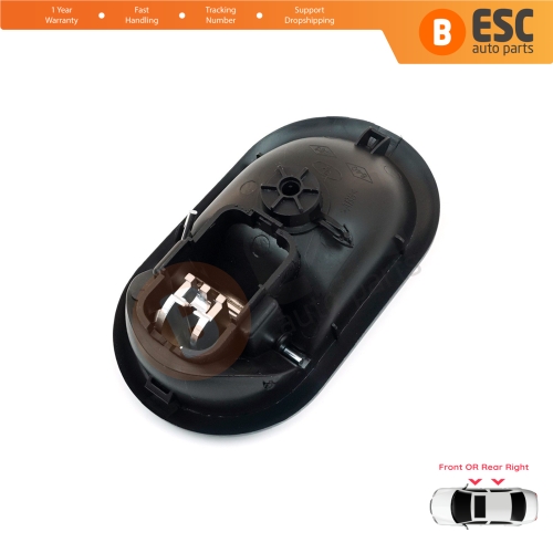 Interior Door Handle Right Black Chrome Color for Renault Scenic Megane Twingo Kangoo MK2 Clio Master MK3 Sandero Logan Duster MK1 Modus Movano B Citan W415 NV250 NV400 8200730863