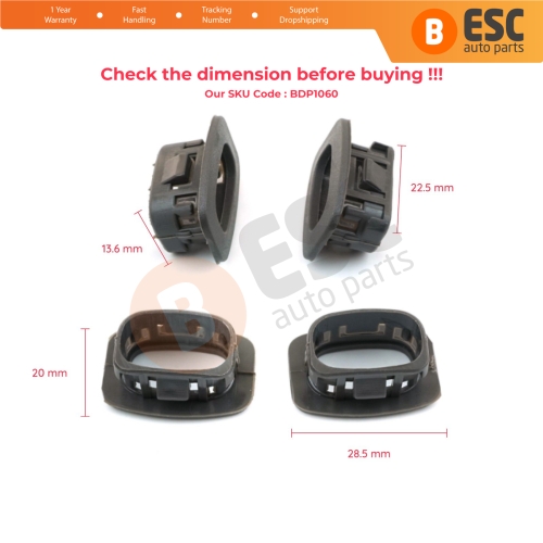 Door Inside Locking Rod Knob Button Housing Gray 136253 90308593 For Opel Vectra A Astra F