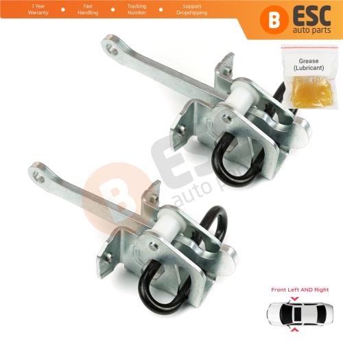 2 Pieces Front Door Hinge Brake Stop Check Strap Limiter for BMW 3 Series E36 1990-2000 51218165005