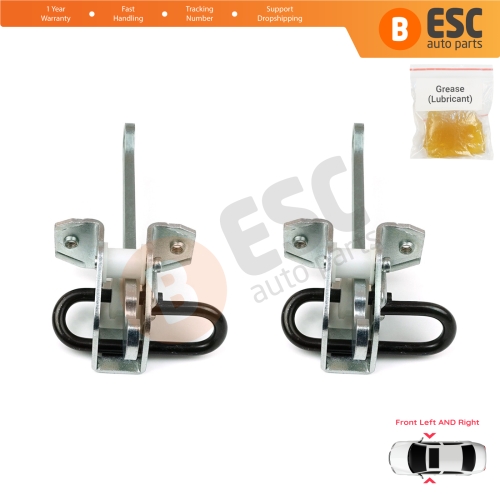 2 Pieces Front Door Hinge Brake Stop Check Strap Limiter for BMW 3 Series E36 1990-2000 51218165005