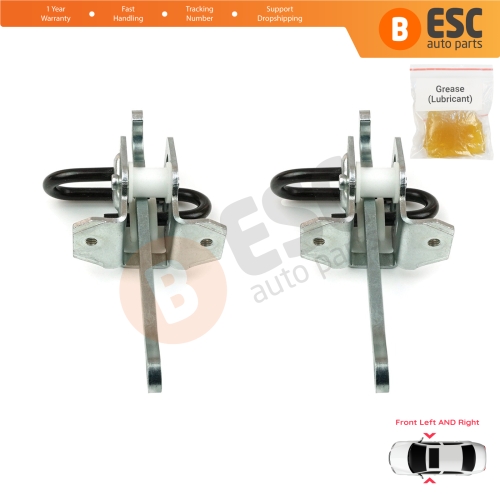 2 Pieces Front Door Hinge Brake Stop Check Strap Limiter for BMW 3 Series E36 1990-2000 51218165005
