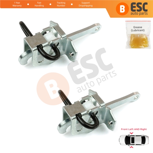 2 Pieces Front Door Hinge Brake Stop Check Strap Limiter for BMW 3 Series E36 1990-2000 51218165005