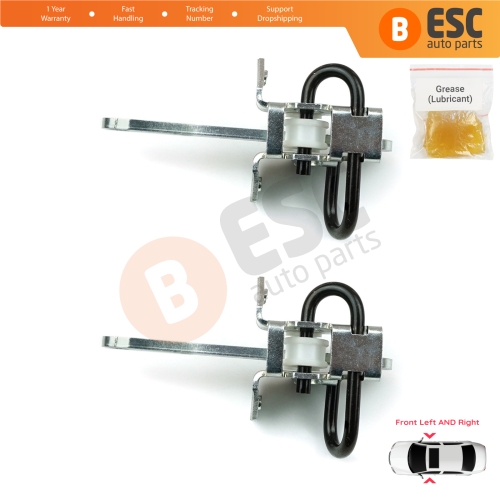 2 Pieces Front Door Hinge Brake Stop Check Strap Limiter for BMW 3 Series E36 1990-2000 51218165005