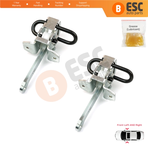 2 Pieces Front Door Hinge Brake Stop Check Strap Limiter for BMW 3 Series E36 1990-2000 51218165005