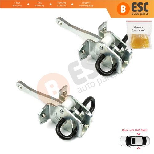 2 Pieces Rear Door Hinge Brake Stop Check Strap Limiter for BMW 3 Series E36 1990-1999 51228165009 