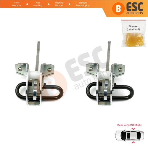 2 Pieces Rear Door Hinge Brake Stop Check Strap Limiter for BMW 3 Series E36 1990-1999 51228165009 