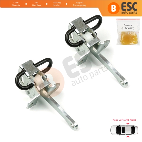 2 Pieces Rear Door Hinge Brake Stop Check Strap Limiter for BMW 3 Series E36 1990-1999 51228165009 