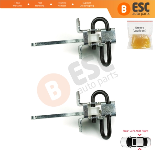 2 Pieces Rear Door Hinge Brake Stop Check Strap Limiter for BMW 3 Series E36 1990-1999 51228165009 