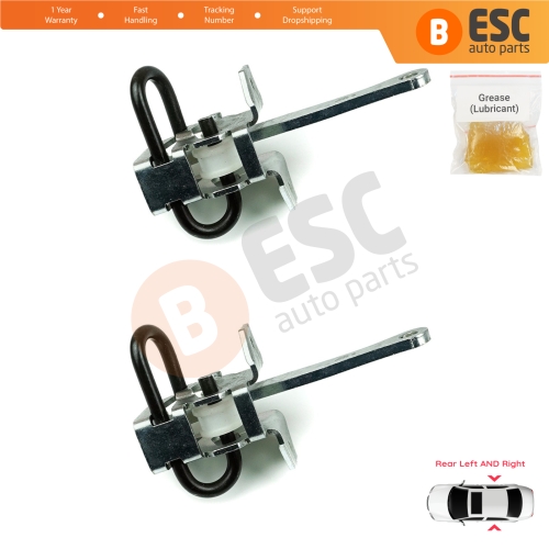 2 Pieces Rear Door Hinge Brake Stop Check Strap Limiter for BMW 3 Series E36 1990-1999 51228165009 