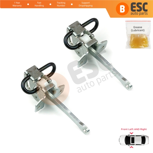 2 Pieces Front Door Hinge Brake Stop Check Strap Limiter for BMW 5 Series E34 7 Series E32 51218155698