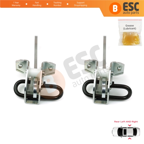 2 Pieces Rear Door Hinge Brake Stop Check Strap Limiter for BMW 5 Series E34 7 Series E32 51228168090  