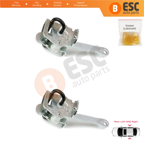 2 Pieces Rear Door Hinge Brake Stop Check Strap Limiter for BMW 5 Series E34 7 Series E32 51228168090  