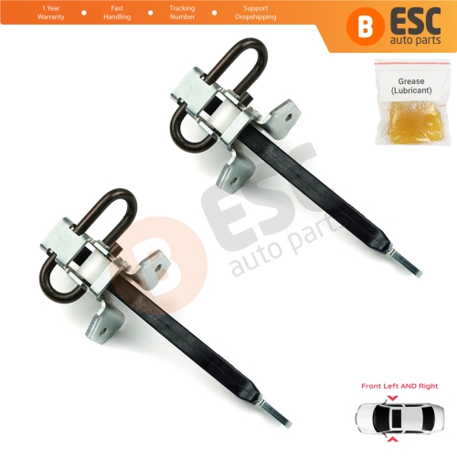 2 Pieces Front Door Hinge Brake Stop Check Strap Limiter for BMW 5 Series E39 1995-2004 4/5 Door 51218193447