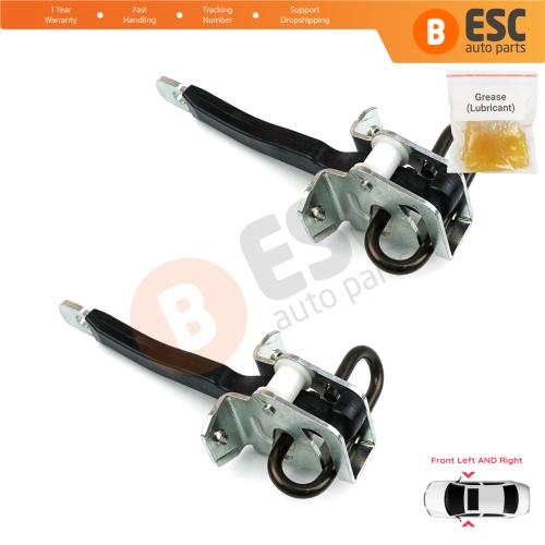 2 Pieces Front Door Hinge Brake Stop Check Strap Limiter for BMW 5 Series E39 1995-2004 4/5 Door 51218193447