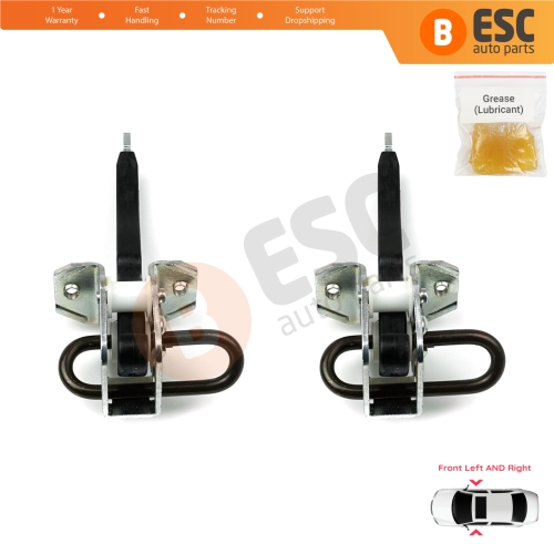 2 Pieces Front Door Hinge Brake Stop Check Strap Limiter for BMW 5 Series E39 1995-2004 4/5 Door 51218193447