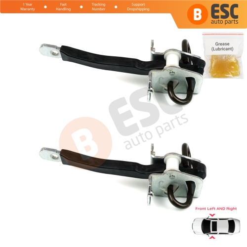 2 Pieces Front Door Hinge Brake Stop Check Strap Limiter for BMW 5 Series E39 1995-2004 4/5 Door 51218193447