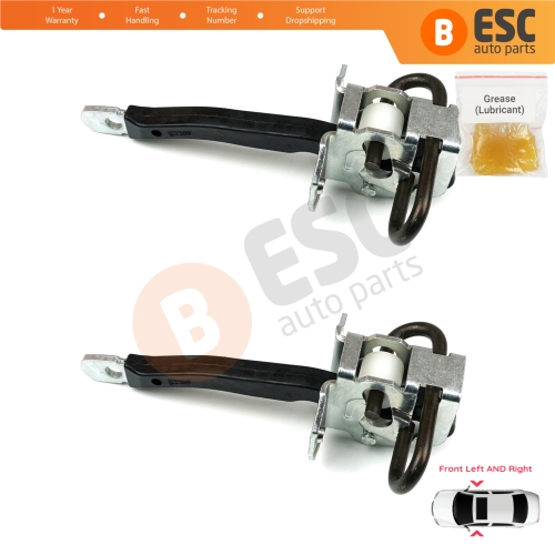2 Pieces Front Door Hinge Brake Stop Check Strap Limiter for BMW 5 Series E39 1995-2004 4/5 Door 51218193447