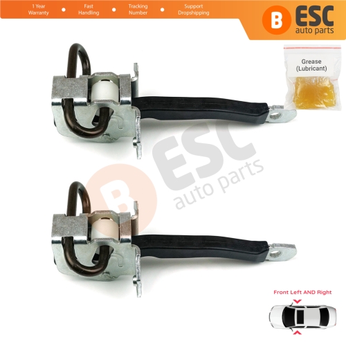 2 Pieces Front Door Hinge Brake Stop Check Strap Limiter for BMW 5 Series E39 1995-2004 4/5 Door 51218193447