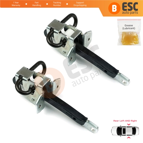 2 Pieces Rear Door Hinge Brake Stop Check Strap Limiter for BMW 5 Series E39 1995-2004 4/5 Door 51228193448 