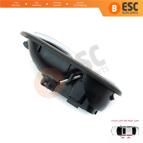 Interior Door Handle Left Chrome Black Color for Renault Scenic Megane Twingo Kangoo MK2 Clio Master MK3 Sandero Logan Duster MK1 Modus Movano B Citan W415 NV250 NV400 8200730861