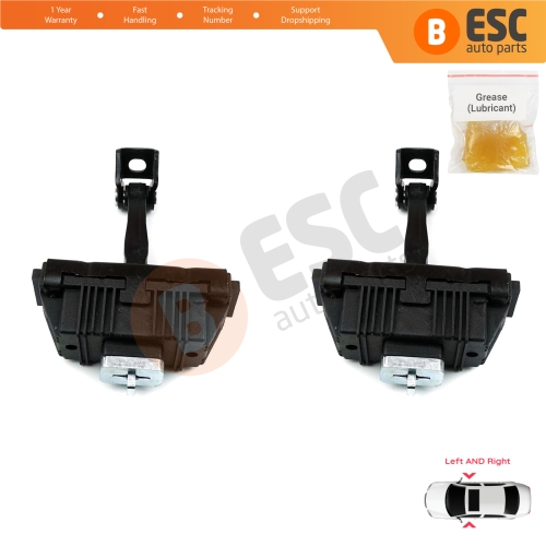 2 Pieces Left AND Right Door Hinge Brake Stop Check Strap Limiter for BMW 3 Series E92 E93 2005-2013 Coupe Convertible 51217193671