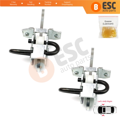 2 Pieces Door Hinge Brake Stop Check Strap Limiter 51218161782 for BMW 3 E36 Coupe Convertible