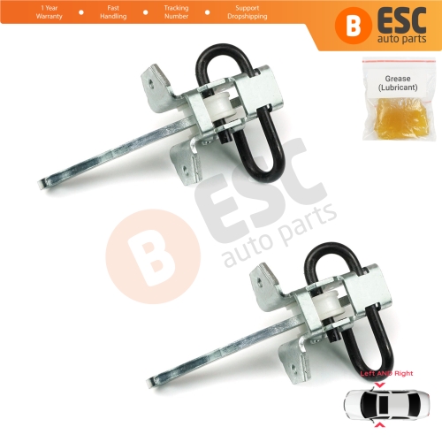2 Pieces Door Hinge Brake Stop Check Strap Limiter 51218161782 for BMW 3 E36 Coupe Convertible