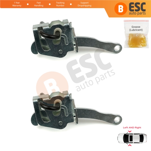 2 Pieces Door Hinge Brake Stop Check Strap Limiter 51218161782 for BMW 3 E36 Coupe Convertible