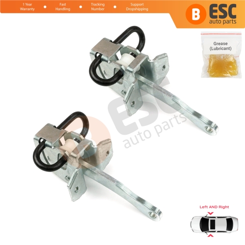 2 Pieces Door Hinge Brake Stop Check Strap Limiter 51218161782 for BMW 3 E36 Coupe Convertible