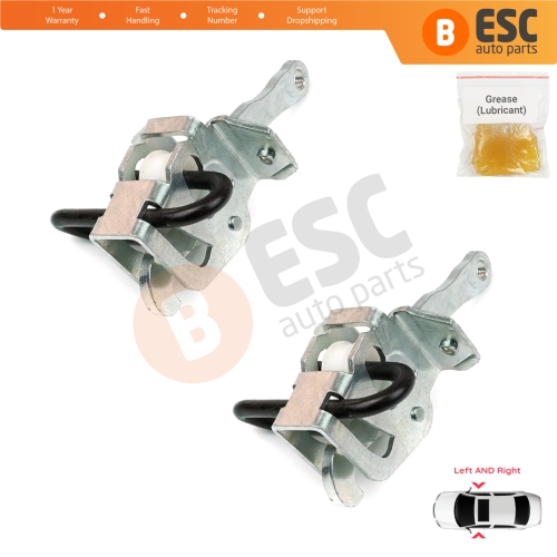 2 Pieces Door Hinge Brake Stop Check Strap Limiter 51218161782 for BMW 3 E36 Coupe Convertible