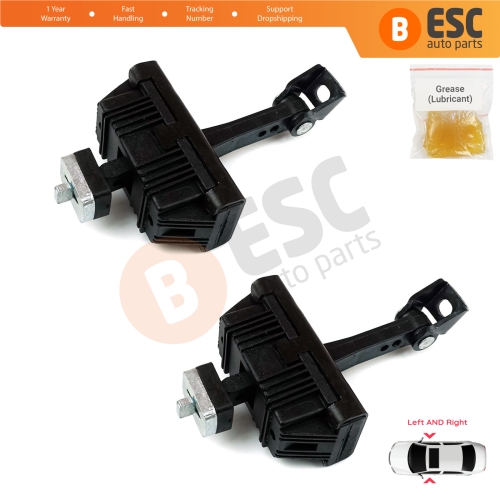 2 Pieces Door Hinge Brake Stop Check Strap Limiter for BMW 3 E46 Coupe Convertible 2000-2006 Facelift 51217141024