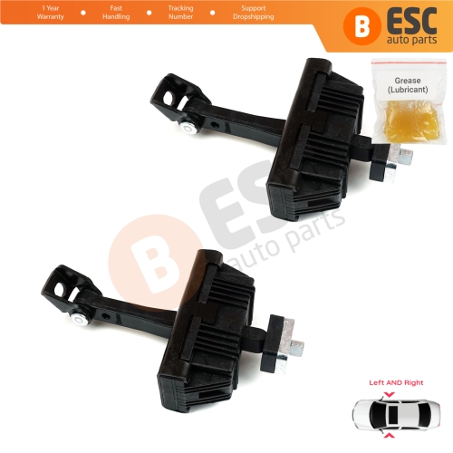 2 Pieces Door Hinge Brake Stop Check Strap Limiter for BMW 3 E46 Coupe Convertible 2000-2006 Facelift 51217141024