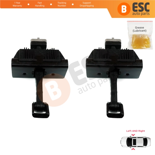 2 Pieces Door Hinge Brake Stop Check Strap Limiter for BMW 3 E46 Coupe Convertible 2000-2006 Facelift 51217141024