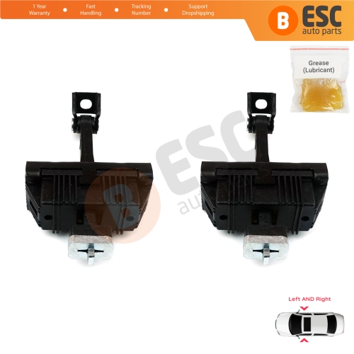 2 Pieces Door Hinge Brake Stop Check Strap Limiter for BMW 3 E46 Coupe Convertible 2000-2006 Facelift 51217141024