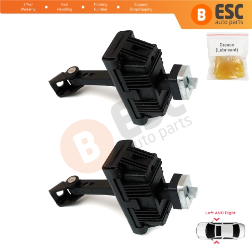 2 Pieces Door Hinge Brake Stop Check Strap Limiter for BMW 3 E46 Coupe Convertible 2000-2006 Facelift 51217141024