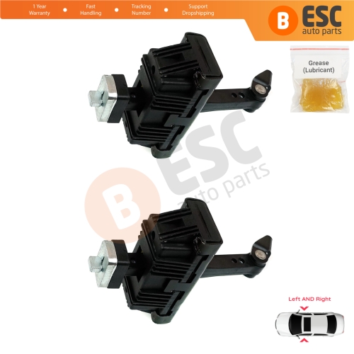 2 Pieces Door Hinge Brake Stop Check Strap Limiter for BMW 3 E46 Coupe Convertible 2000-2006 Facelift 51217141024