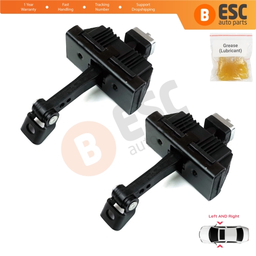 2 Pieces Door Hinge Brake Stop Check Strap Limiter for BMW 3 E46 Coupe Convertible 2000-2006 Facelift 51217141024