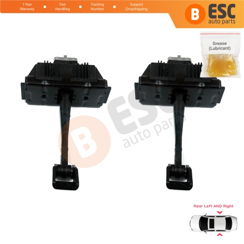 2 Pieces Rear Door Hinge Brake Stop Check Strap Limiter for BMW X5 E53 1999-2006 5122840256