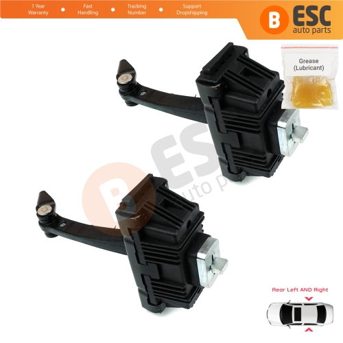 2 Pieces Rear Door Hinge Brake Stop Check Strap Limiter for BMW X5 E53 1999-2006 5122840256