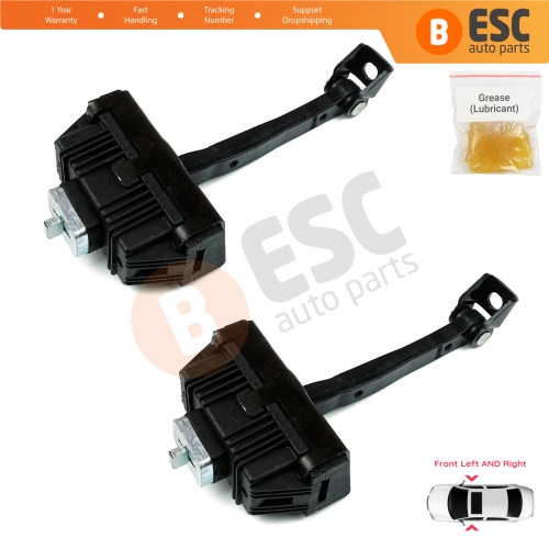 2 Pieces Front Door Hinge Brake Stop Check Strap Limiter for BMW 5 Series E60 E61 2001-2010 4/5-Door 51217176804