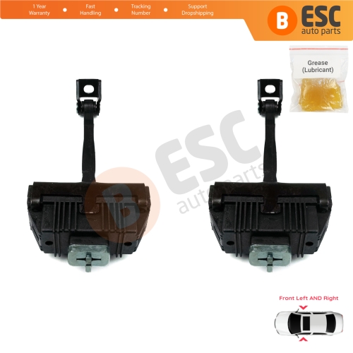 2 Pieces Front Door Hinge Brake Stop Check Strap Limiter for BMW 5 Series E60 E61 2001-2010 4/5-Door 51217176804