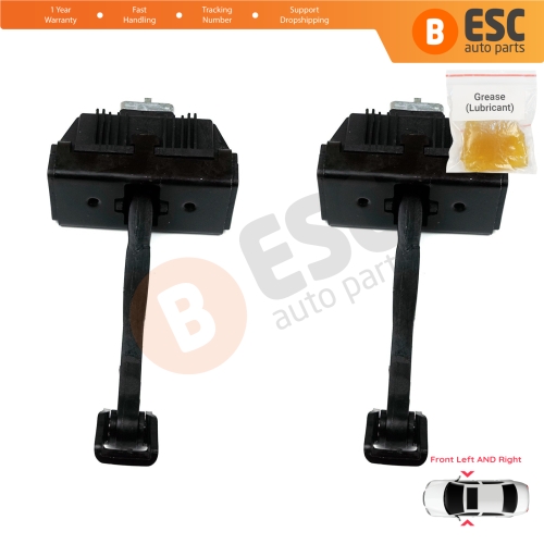 2 Pieces Front Door Hinge Brake Stop Check Strap Limiter for BMW 5 Series E60 E61 2001-2010 4/5-Door 51217176804