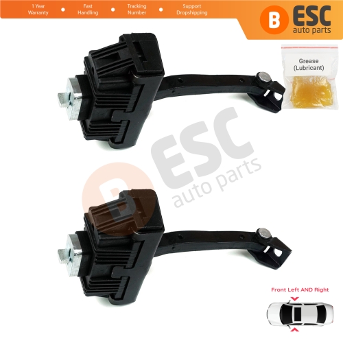 2 Pieces Front Door Hinge Brake Stop Check Strap Limiter for BMW 5 Series E60 E61 2001-2010 4/5-Door 51217176804