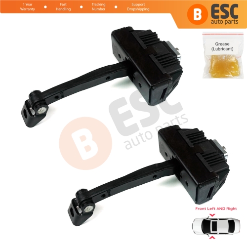 2 Pieces Front Door Hinge Brake Stop Check Strap Limiter for BMW 5 Series E60 E61 2001-2010 4/5-Door 51217176804