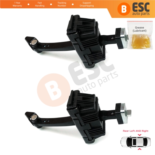 2 Pieces Rear Door Hinge Brake Stop Check Strap Limiter for BMW 5 Series E60 E61 2001-2010 4/5-Door 51227176805