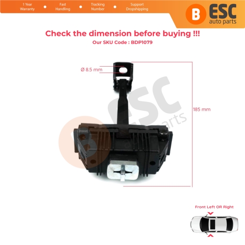 2 Pieces Front Door Hinge Brake Stop Check Strap Limiter for BMW X5 E53 1999-2006 51218402502 