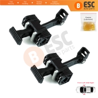 2 Pieces Front Door Hinge Brake Stop Check Strap Limiter for BMW 1 Series E87 2004-2013 5-Door HB 51217176809 