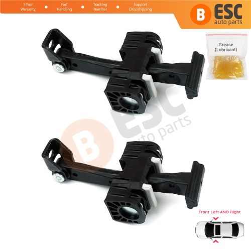 2 Pieces Front Door Hinge Brake Stop Check Strap Limiter for BMW 1 Series E87 2004-2013 5-Door HB 51217176809 