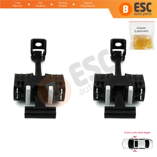 2 Pieces Front Door Hinge Brake Stop Check Strap Limiter for BMW 1 Series E87 2004-2013 5-Door HB 51217176809 