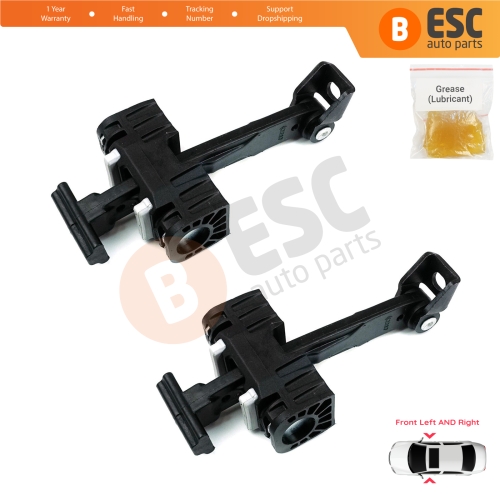 2 Pieces Front Door Hinge Brake Stop Check Strap Limiter for BMW 3 Series E90 E91 51217259243 